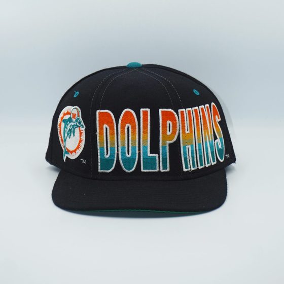 Miami Dolphins gradient snapback, used, condition 7/10